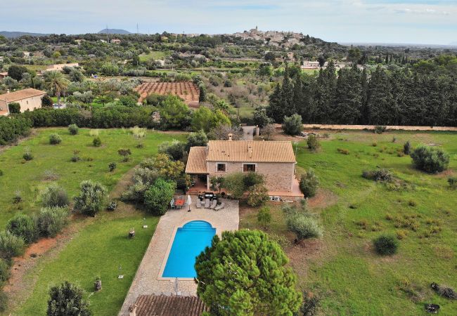 casa, finca, piscina, jardín, verde, azul, barbacoa 