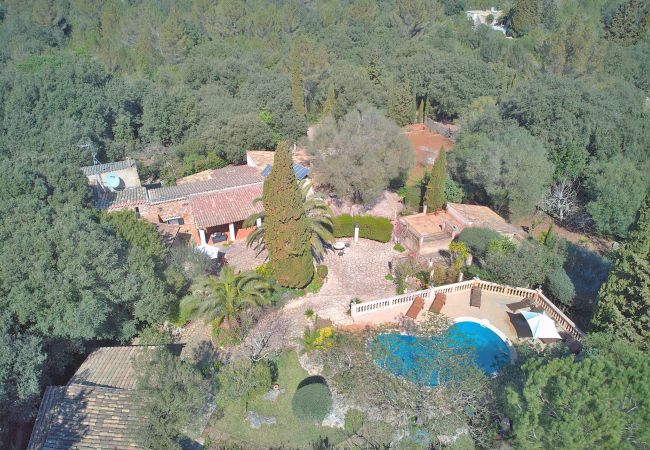 Finca grande con piscina y jardin. alquiler vacacional